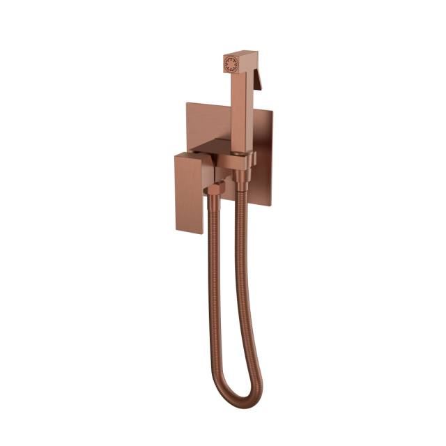 Смеситель гигиенический Qubic Brushed Bronze