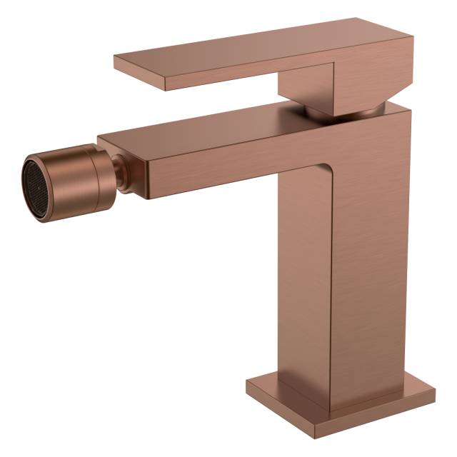 Смеситель для биде Qubic Brushed Bronze