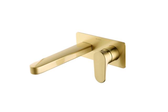 Смеситель для умывальника из стены SPECTRE Matt Gold