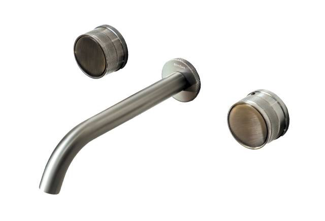 Смеситель из стены PRESTIGE на 3 отв. GUN METAL