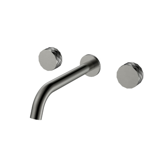 Смеситель из стены STICK DIAMOND на 3 отв. Gun Metal