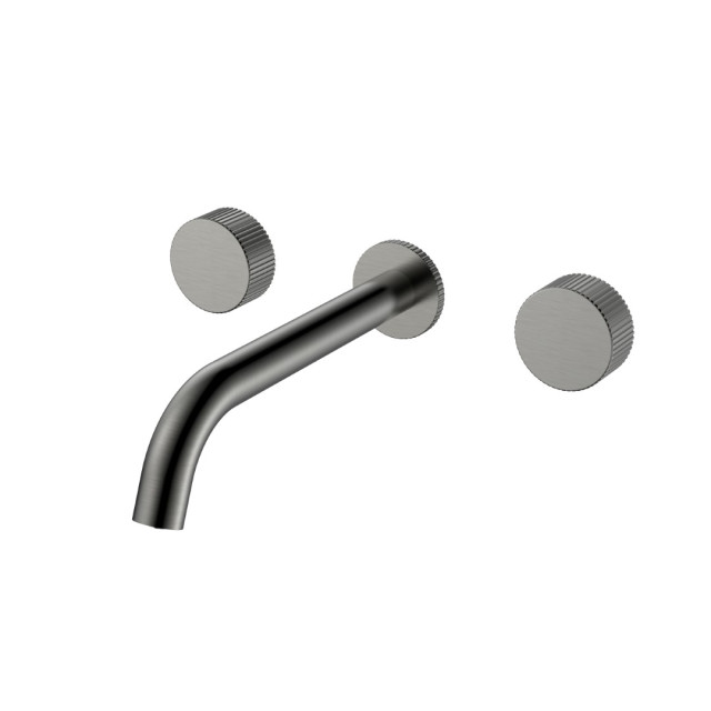 Смеситель из стены STICK LINEA на 3 отв. Gun Metal