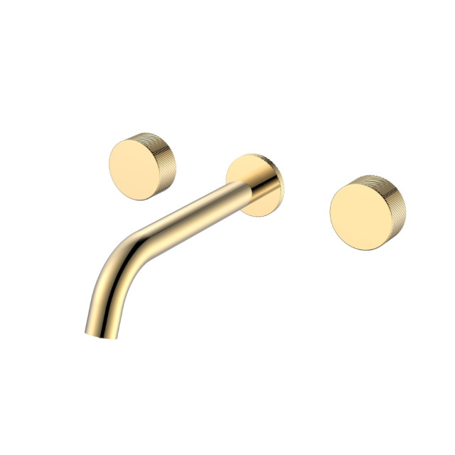Смеситель из стены STICK SPIRALE на 3 отв. GOLD