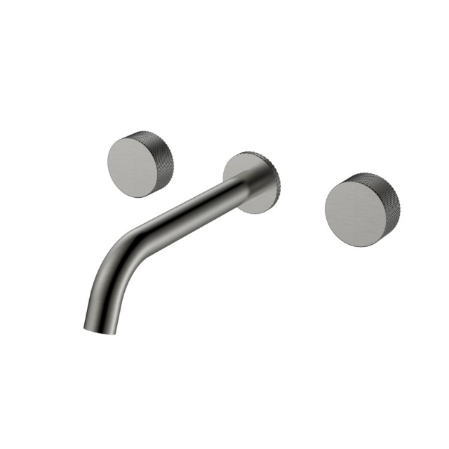 Смеситель из стены STICK TOUCH на 3 отв. Gun Metal