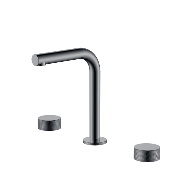 Смеситель на столешницу STICK TOUCH на 3 отв. Shine Gun Metal