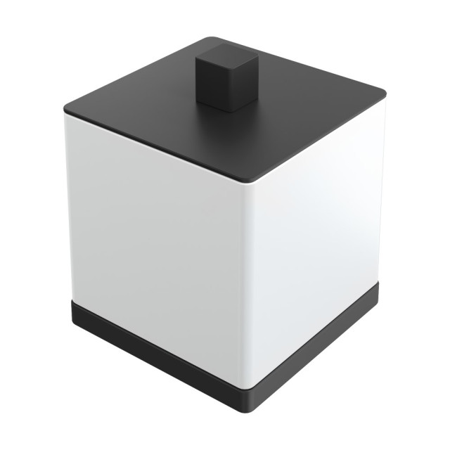 Стакан для ватных дисков Qubic Black