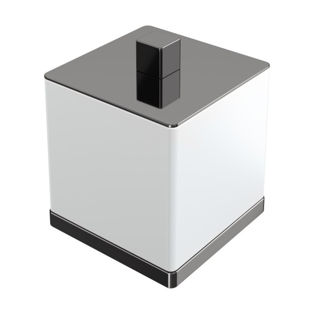 Стакан для ватных дисков Qubic Shine Gun Metal