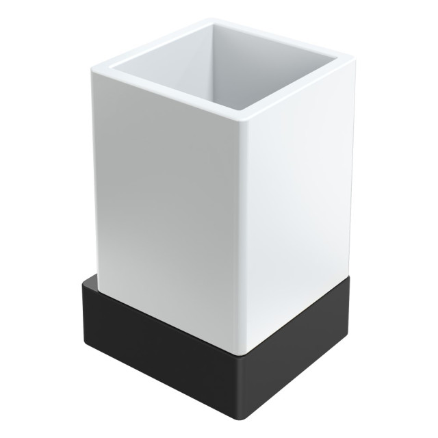 Стакан настенный Qubic Black