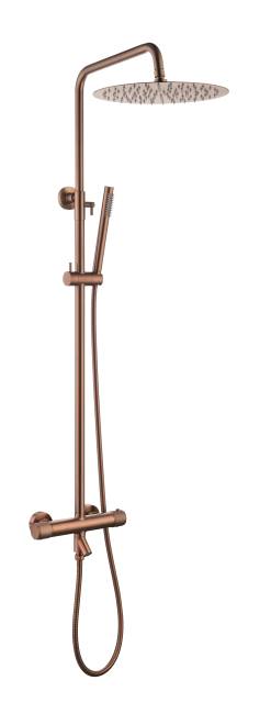 Стойка для душа c термостатом UNO Copper Brushed
