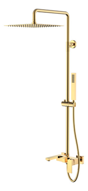 Стойка для душа Qubic Shine Gold