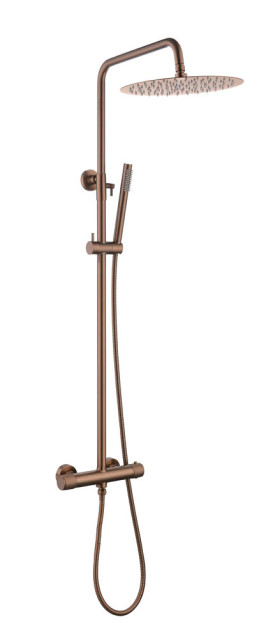 Стойка для душа с термостатом UNO BRUSHED BRONZE без излива