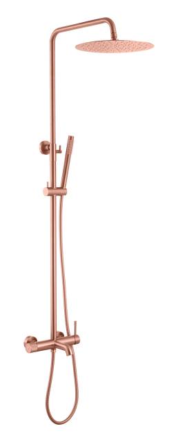 Стойка для душа со смесителем UNO Copper Brushed