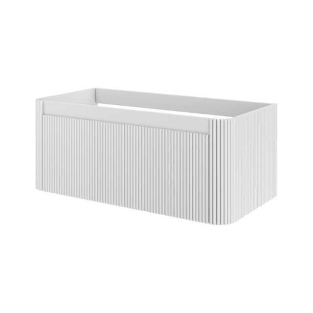 Тумба без раковины VOI рифл. 100см MATT WHITE