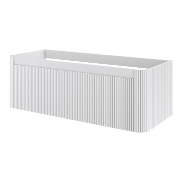 Тумба без раковины VOI рифл. 120см MATT WHITE