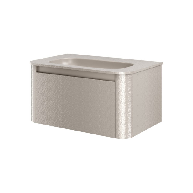 Тумба с раковиной VOI 80CM STONEFINISH CASHMERE