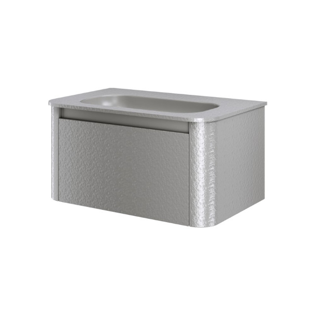 Тумба с раковиной VOI 80CM STONEFINISH LUNA