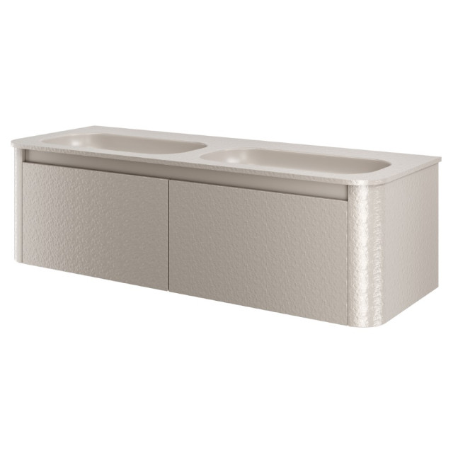 Тумба с раковиной VOI 140CM STONEFINISH CASHMERE