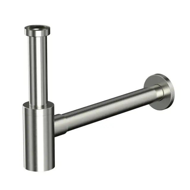 Сифон для умывальника декоративный WHITECROSS A187NIB (брашированный никель)