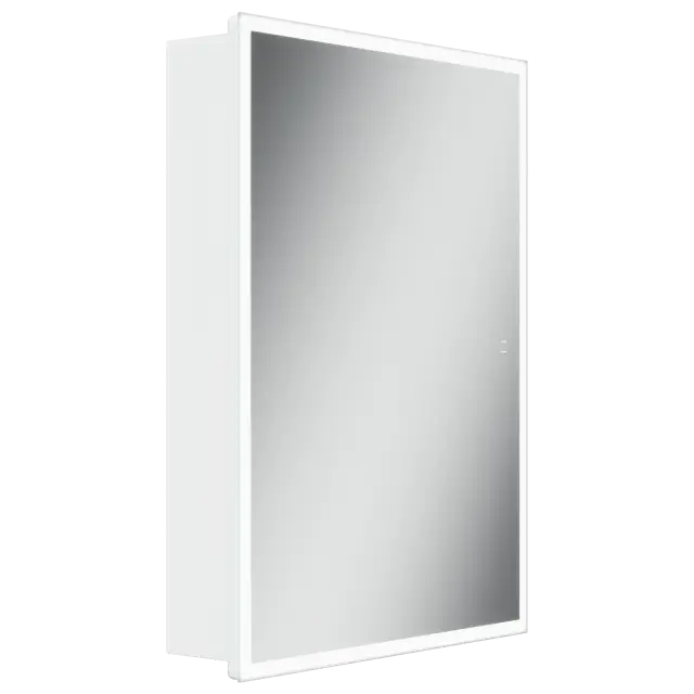Зеркальный шкаф для ванной комнаты SANCOS Куб (Cube) 60x140x80 с подсветкой, арт.CU600