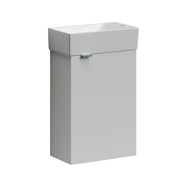 Тумба подвесная SANCOS Мини (Mini) 35x20x50 с распашной дверцей, внутри 1 полка, белый глянец, арт.MN35WR