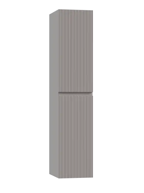 Шкаф-пенал SANCOS Сноб T (Snob T) подвесной Пыльная роза (Doha Soft) 35x35x165 арт. PSNT35SM