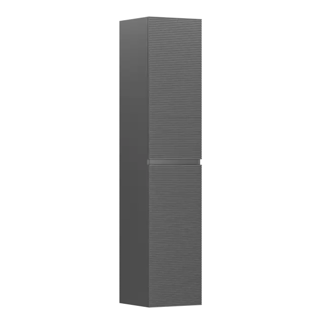 Шкаф-пенал подвесной SANCOS Фолк (Folk) 35x35x165 цвет Темный серый (Grey soft) арт. PFL35GS