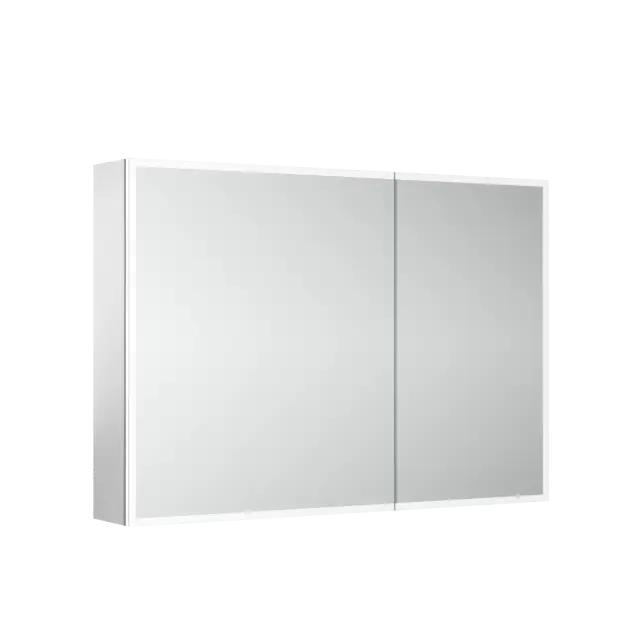 Зеркальный шкаф для ванной комнаты из алюминия SANCOS Реформа (Evoke)100x70x14 с LED подсветкой, арт. SC80100