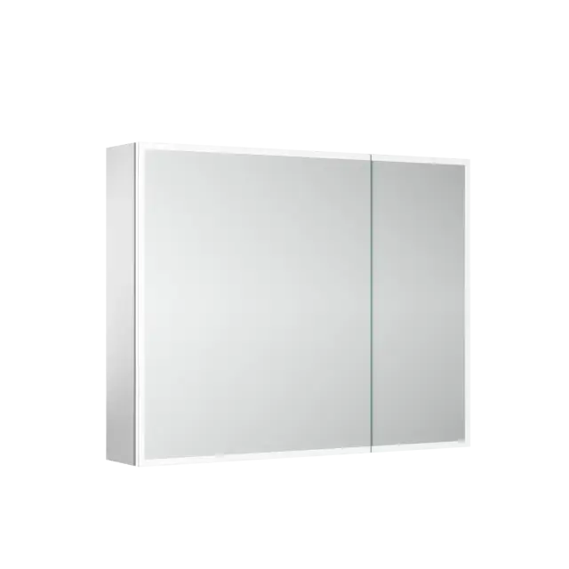 Зеркальный шкаф для ванной комнаты из алюминия SANCOS Реформа (Evoke) 90x70x14 с LED подсветкой, арт. SC8090