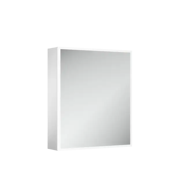 Зеркальный шкаф для ванной комнаты из алюминия SANCOS Реформа (Evoke) 60x70x14 с LED подсветкой, арт. SC8060