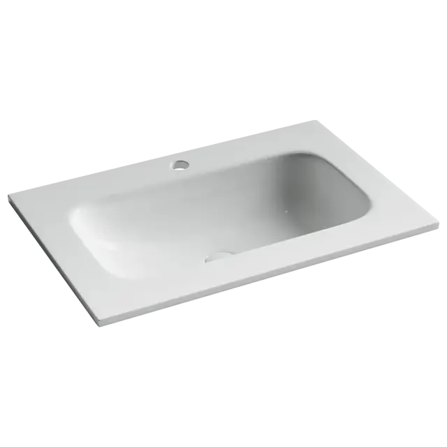 Раковина накладная мебельная CERAMICANOVA Грация (Grace) 710x457x137 с отв. под смеситель, белый CN7031