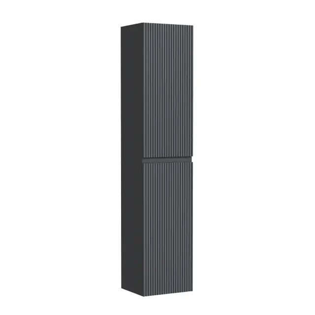 Шкаф-пенал SANCOS Сноб Р (Snob R) подвесной темный антрацит матовый, 35x35x165 арт. PSNR35MDH