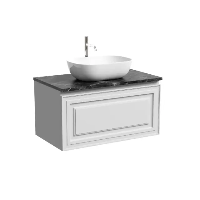 Тумба подвесная SANCOS Самая (Very) 80x45x40 c одним ящиком оснащенным доводчиками, Белый матовый (Bianco), арт.VR80W