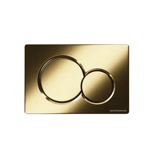 Кнопка смыва Баланс (Balance), клавиши Круг (Sphere), цвет брашированное золото, арт. CN12-003BG