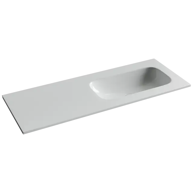 Раковина накладная Ceramicanova Грация (Grace) чаша справа без отв под смеситель 1210x457x137 белый CN7021wx
