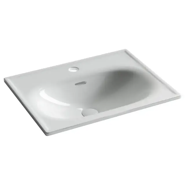 Раковина накладная Ceramicanova Сабо (Sabo) с отверстием под смеситель 600x460x130 белый