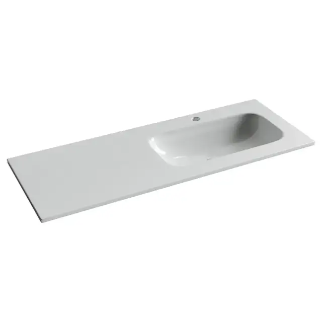 Раковина накладная мебельная Ceramicanova Грация (Grace) прямоугольная 1210x457x137 с чашей справа и отверстием под смеситель цвет белый CN7021