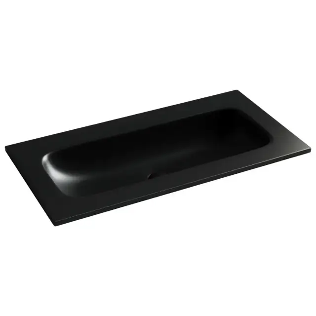 Раковина накладная мебельная Ceramicanova Грация (Grace) прямоугольная 910x457x137 без отверстия под смеситель 910*457*137 цвет черный матовый CN7019MBwx
