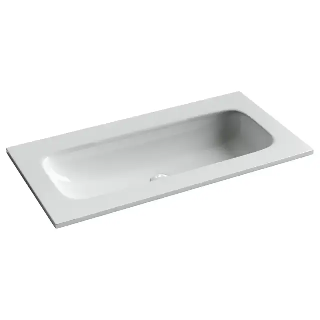 Раковина накладная мебельная Ceramicanova Грация (Grace) прямоугольная 910x457x137 без отверстия под смеситель цвет белый CN7019Wx