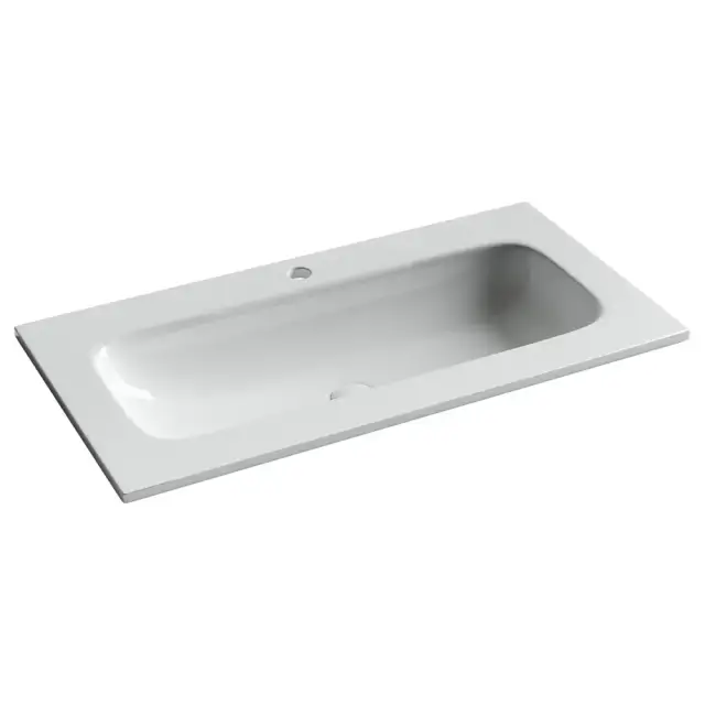 Раковина накладная мебельная Ceramicanova Грация (Grace) прямоугольная 910x457x137 с отверстием под смеситель цвет белый CN7019