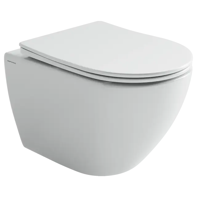 Унитаз подвесной Ceramicanova Мия (Mia) Торнадо 52 см сиденье микролифт крепления белый арт CN1805T