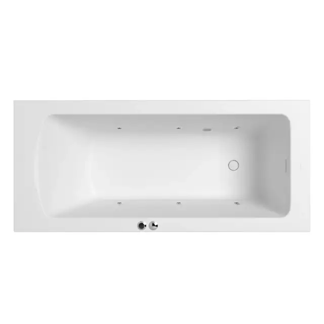 Ванна WHITECROSS Coin 180x80 (белый мат) "SOFT" (хром)