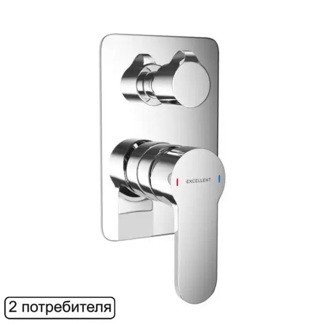 Смеситель для душа скрытого монтажа EXCELLENT Oxalia AREX.9045CR (хром)