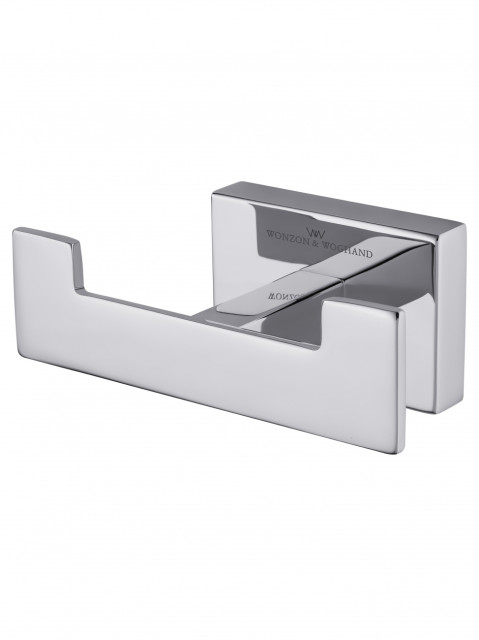 Двойной крючок для ванной WONZON & WOGHAND FLAT, Хром (WW-9725)