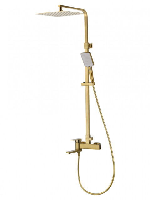 Душевая система WONZON & WOGHAND EDGE, Брашированное золото (WW-88739003-BG)