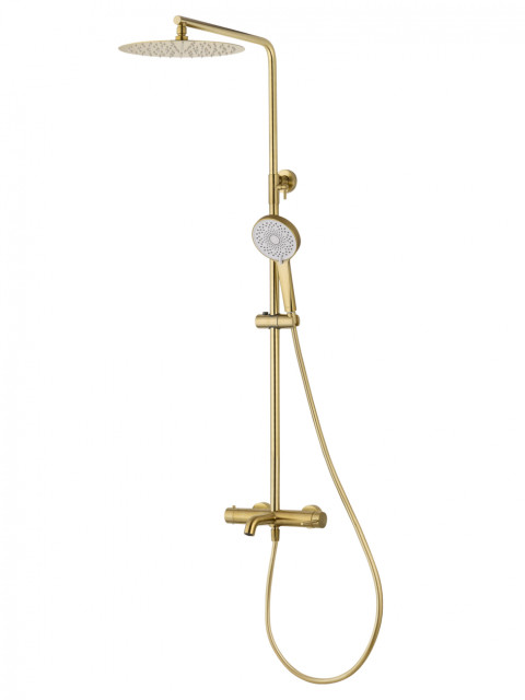 Душевая система WONZON & WOGHAND STICK, Брашированное золото (WW-88739017-BG)