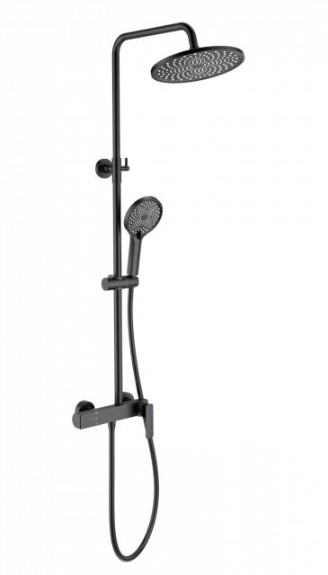 Душевая система WONZON & WOGHAND, Черный матовый (WW-B3517-MB)