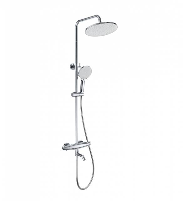 Душевая система с термостатом WONZON & WOGHAND CAPSULE, Хром (WW-B3031-A2-CR)