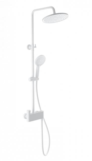 Душевая система с термостатом WONZON & WOGHAND MUSE Corno, Белый матовый (WW-B3110-MW)