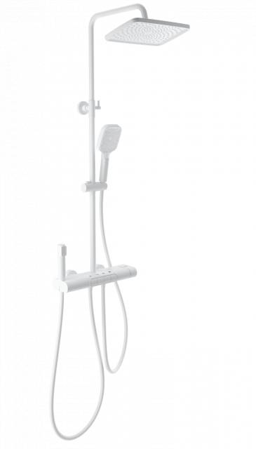 Душевая система с термостатом WONZON & WOGHAND MUSE Legato, Белый матовый (WW-B4129-MW)