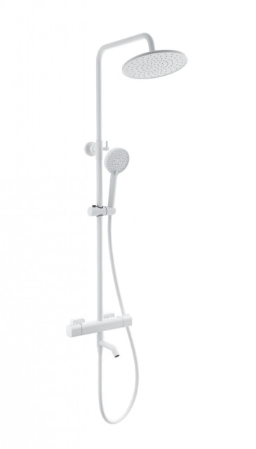Душевая система с термостатом WONZON & WOGHAND STAY 1, Белый матовый (WW-B3051-A1-MW)